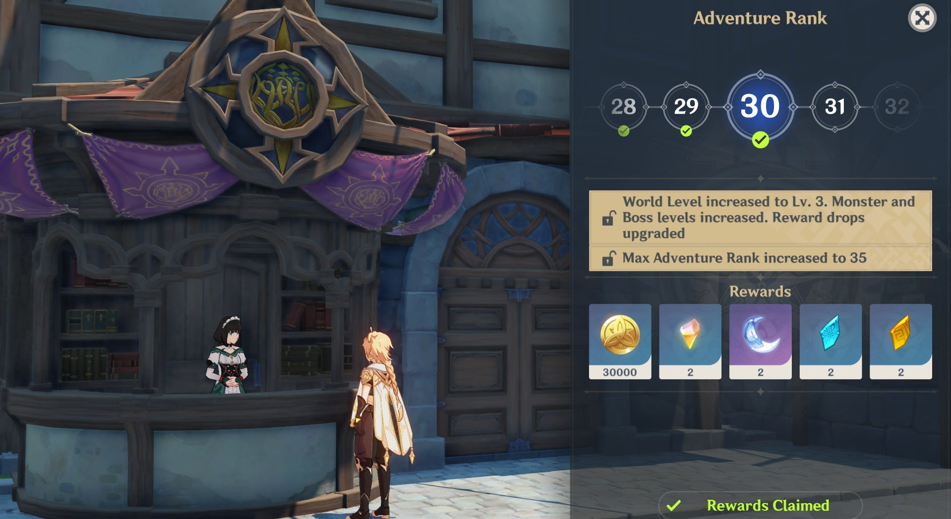 Genshin Impact Adventure Rank XP Daily Commissions, Domains, Archon